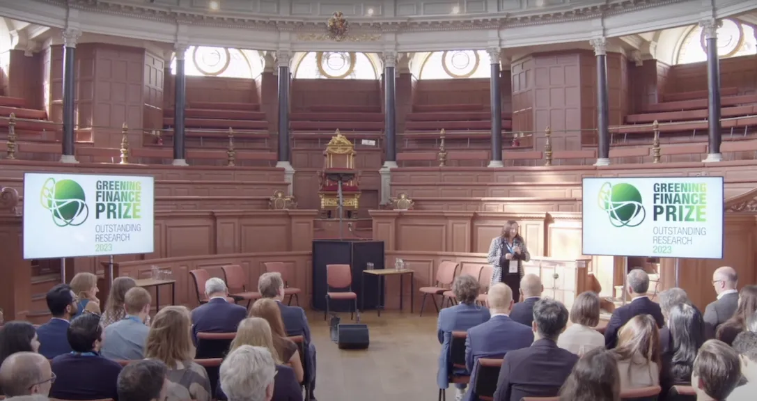 Caroline Flammer Receives Inaugural Prize for Research on Green Finance 