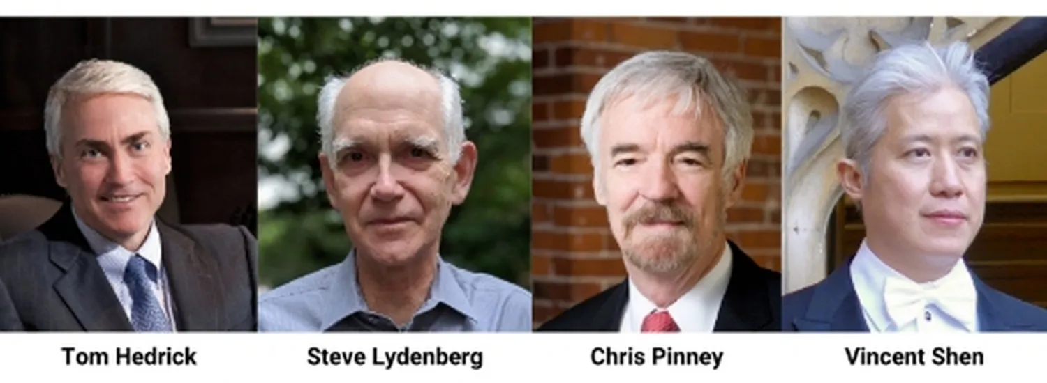 Welcome to Senior SIRI Fellows: Tom Hedrick, Steve Lydenberg, Chris Pinney, and Visiting Senior Research Scholar, Vincent Shen